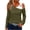 Army Green, variant on Women's Casual Off Shoulder Tops Solid Color Spliced Metal Buckle Strap Shirts Relaxed Loose Party Vacation Beach Wear, Red S