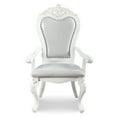 thumbnail image 4 of Furniture of America Alernit Traditional Nailhead Trim Dining Arm Chairs, White (Set of 2), 4 of 15