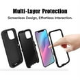 thumbnail image 5 of Entronix Heavy Duty Case Compatible with iPhone 11 Pro, Shockproof Hard Cover, Red, 5 of 7