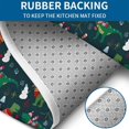 thumbnail image 4 of Green Christmas Dinosaur and Snowman Pattern Bathroom Rugs Sets 3 Piece,Toilet Cover Set,Absorbent Non Slip Bathroom Mats Sets with U-Shaped Contour Rug Toilet Rug Set, 4 of 5