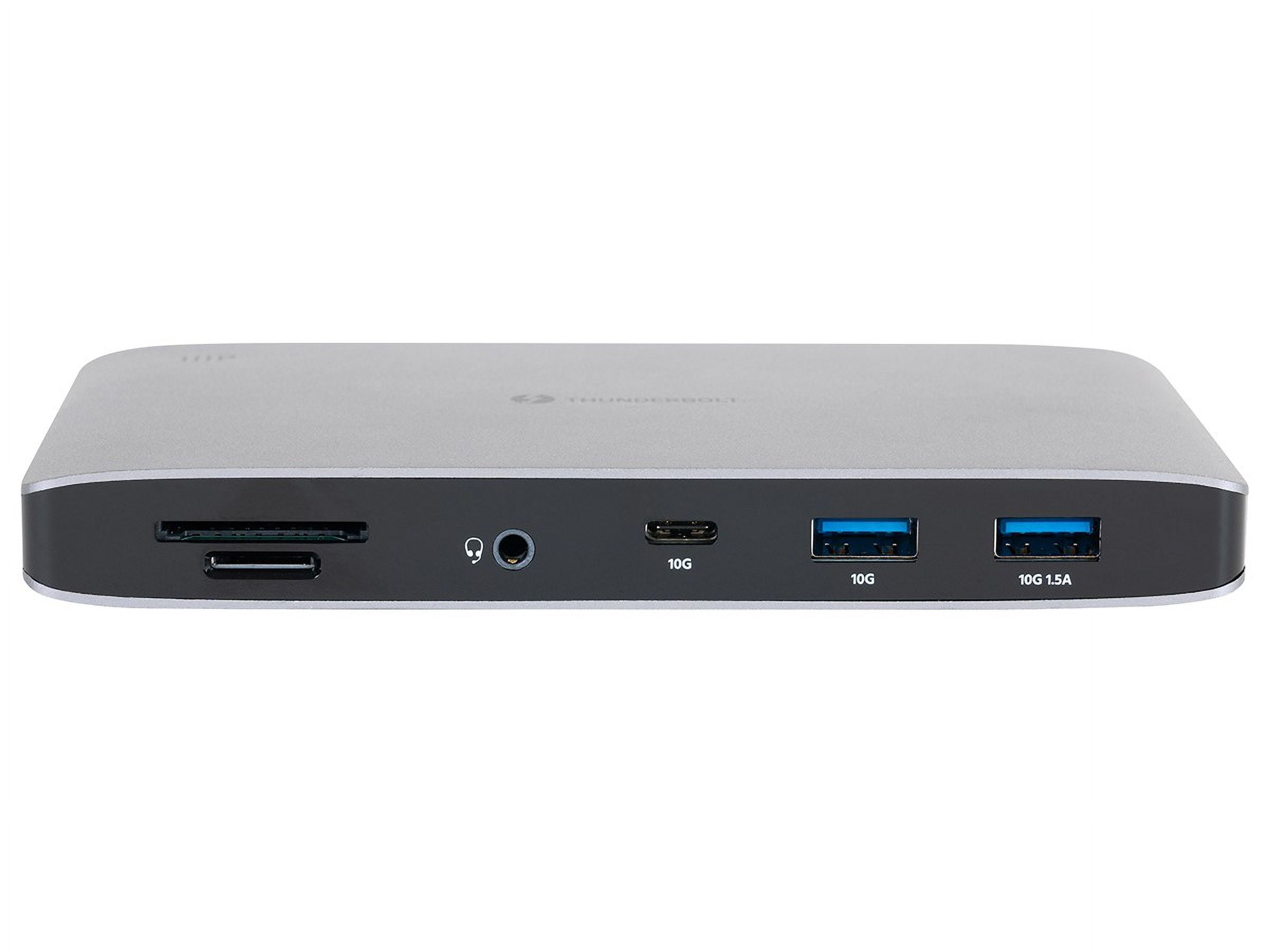 Monoprice Thunderbolt 3 Dual DisplayPort Docking Station With USB-C MFDP Support For Non-Thunderbolt 3 Devices, With Thunderbolt 3 USB Type-C Cable