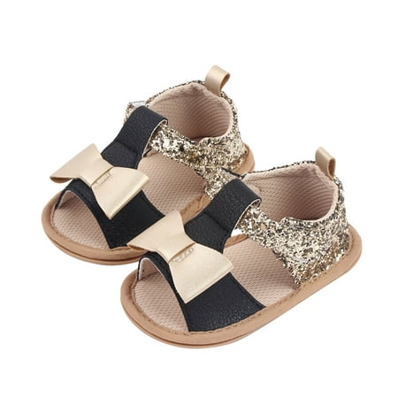 

WZHKSN Baby Girls Boys Infant Black Soft Sole Casual Shoes 13