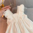 thumbnail image 2 of Vestido de verano con falda y chaleco de tirantes para niñas, falda de gasa para niñas, vestido de princesa para niñas, vestido de verano para niñas pequeñas, 2 of 5