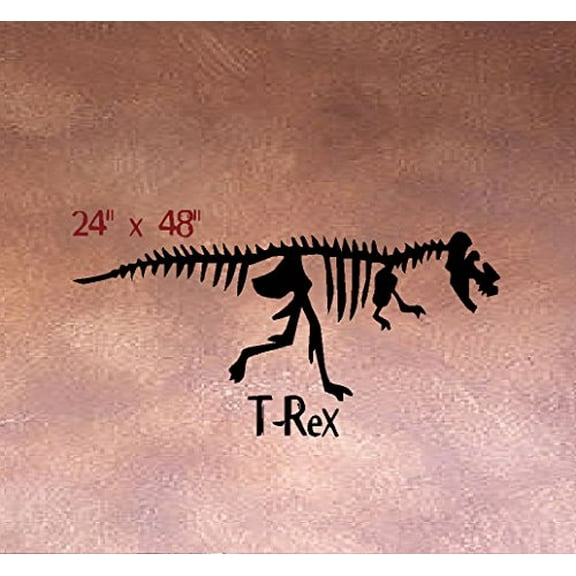 Decal ~ T-REX FOSSIL DINOSAUR #2 ~ WALL DECAL 24" X 48"