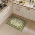 thumbnail image 2 of ODIKA 3'x5' Washable Accent Rug Pet Friendly, Non-Shedding Mat Vintage Currency Motif Funky Note Bold Border Collage Engraved for Bedside, Nursery Room, 2 of 7