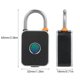 thumbnail image 4 of Candado de huella digital con APP Desbloqueo Locker Lock Candado inteligente con, 4 of 7