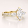 thumbnail image 4 of vylahjewellery 3 CT Moissanite Wedding Set Ring Marquise Cut Ring Diamond Engagement Ring with Pave Matching Band, 4 of 6