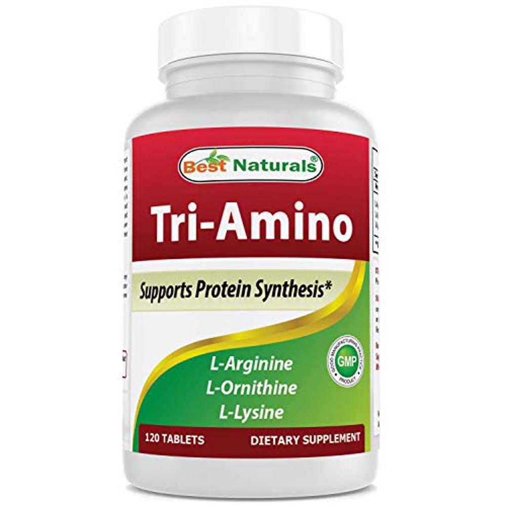 Best Naturals TriAmino with LArginine, LOrnithine, LLysine 120