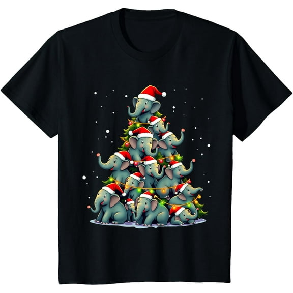 Kids Christmas Short Sleeve Tee for Boys and Girls | Fun Holiday Graphic Shirt