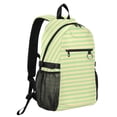 thumbnail image 2 of JIALIOU 14" Laptop Backpack Waterproof Airline Approved Stylish Casual Daypack for Travel Business College Work, Green Yellow Stripe, 2 of 8