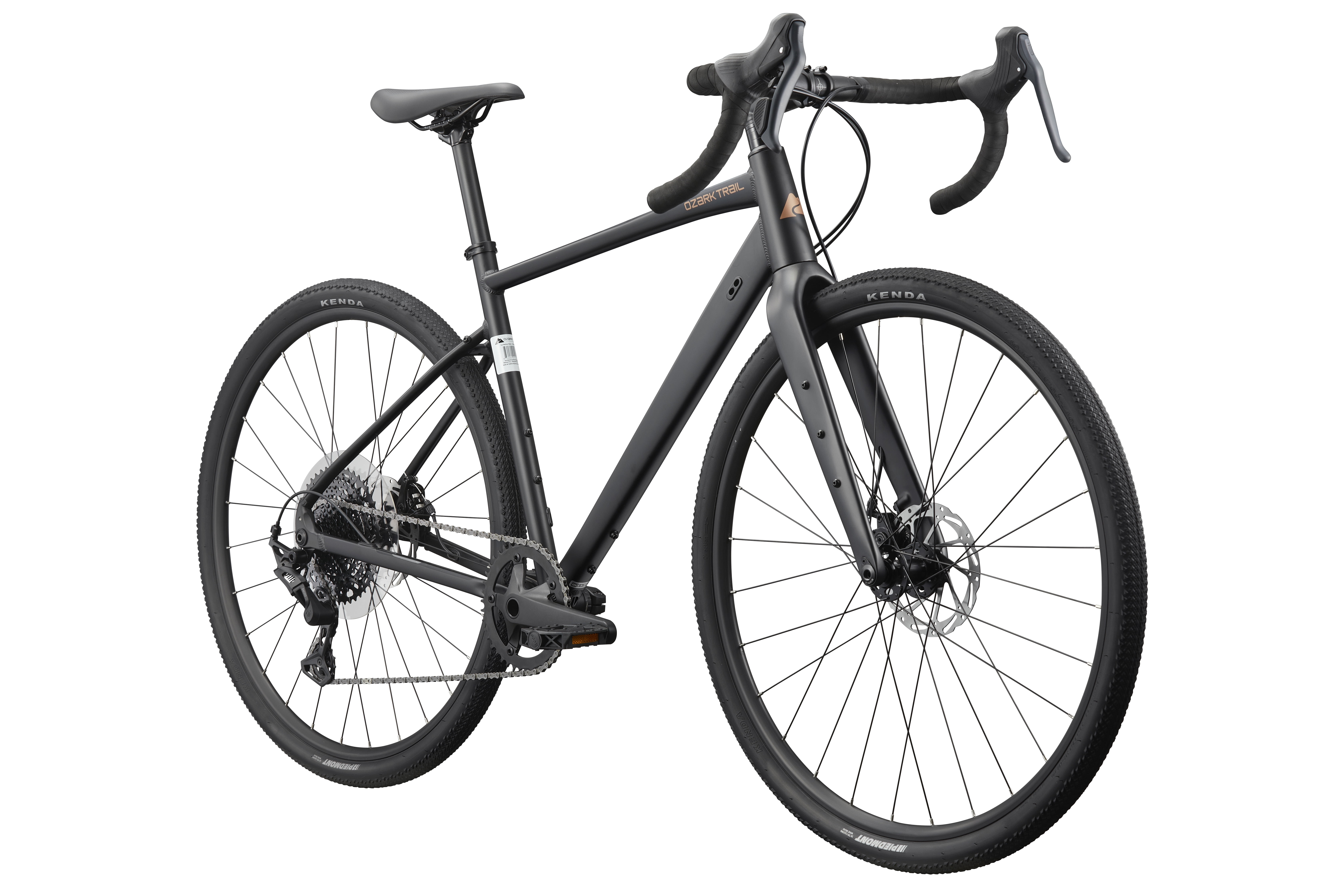 Ozark Trail G.2 Rebel Drop Bar Gravel Bike, 700C Wheels, Medium Frame, Fits Riders 5'7" - 5'11", Black, Adult