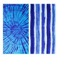 thumbnail image 1 of Toalla de playa Genovega de gran tamaño, 36 x 72 cm, juego de 2 unidades, rayas azules, 1 of 5