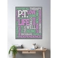 thumbnail image 2 of Pt Physical Therapy Word Art Physical Therapist Gift Poster Wall Art, Modern Wall Decor, 8x12 UNFRAMED, 2 of 3
