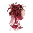 thumbnail image 1 of Boda Bouquet Bouquet Rose Flowers Centro de adornos de adornos de Browet Bouquet para la fiesta Home Día de San Valentín Rojo, 1 of 8