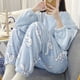 thumbnail image 3 of Ropa Kawaii de Hello Kitty para niña, jersey de franela cálido y grueso, ropa de casa, Kuromi My Melody Cinnamoroll, 3 of 4