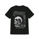 thumbnail image 1 of Men's Vintage Band Graphic Tee - Casual Crew Neck T-Shirt with "THE EXPLORED" Skull Print, Black Cotton, Machine Washable - Ideal Gift for Men, Casual Sporty Tee, Summer Gifts, 1 of 5