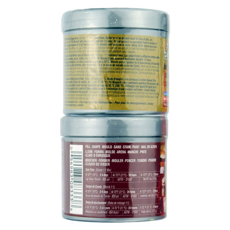 PC Products PC-Woody Wood Repair Epoxy Paste, Two-Part 12 oz, and  PC-Petrifier Wood Hardener 16 oz 01216 - The Home Depot
