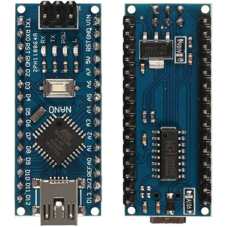 Compatibile Arduino Scheda Arduino Nano V3.0 Compatibile - Con Microcontrollore Atmega328p E CH340G, Contatti Saldati Input/output Digitale Analogico - Foto 11