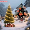 thumbnail image 2 of Stylish Metal Hanging Christmas Tree Wind Spinner - Autumn Pumpkins & Leaves Design for Garden Decor - Festive Yard Decoration, 2 of 7