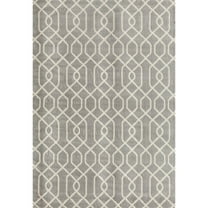World Rug Gallery Modern Trellis Pattern Area Rug Brown 5' x 7' 5' x 8', 6' Runner Indoor Living Room, Bedroom, Dining Room Rectangle Modern &