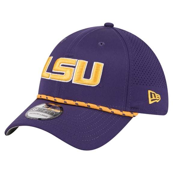 Men's New Era Purple LSU Tigers Rope 39THIRTY Flex Hat