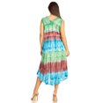 thumbnail image 2 of Sakkas Desert Sun Caftan Dress / Cover Up - Green / Blue - One Size, 2 of 5