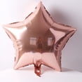 thumbnail image 1 of Globos de Helio con Forma de Estrella Oro Rosa 18 Pulgadas 25 Piezas, 1 of 5