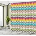 thumbnail image 5 of Ambesonne African Shower Curtain, Contrast Colors Art, 69"Wx84"L, Multicolor, 5 of 5