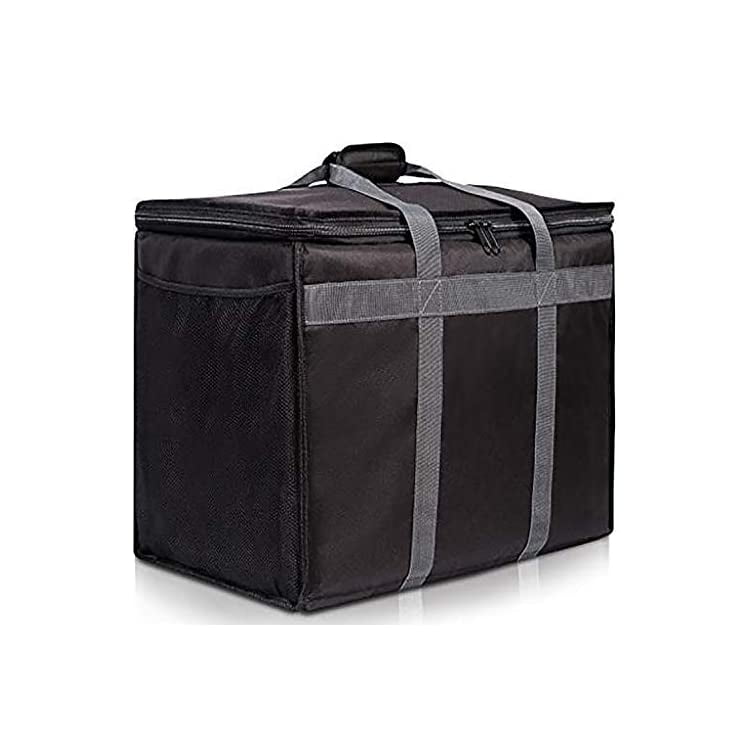 Commercial Insulated Food Delivery Bag with Side Pockets Premium