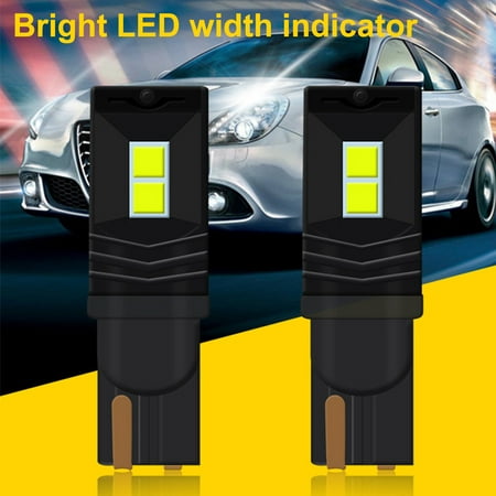 

GWONG 2Pcs T10 Wedge Lamp LED High Brightness Aluminium Light License Plate Bulb Dome Indicator for Car