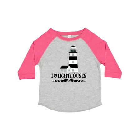 

Inktastic I Love Lighthouses Gift Toddler Toddler Girl T-Shirt