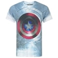 thumbnail image 1 of Captain America Civil  Mens Shield Sublimation T-Shirt, 1 of 5