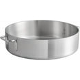 thumbnail image 6 of Soro Essentials- 15 qt. Heavy Weight Aluminum Brazier 6 mm Thickness- Brazier with Riveted Handles Perfect for Roasting Sauteing Searing and Pan Frying Home Kitchen Restaurant, 6 of 9