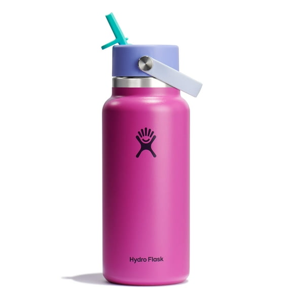 Botella de agua Hydro Flask Wide Flex Straw Cap 946ml Holiday