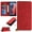 Red, variant on Xpression Phone Case For Samsung Galaxy S25 /S24 Wallet Pouch with Credit Card Holder Flip, Magnetic Closure Vegan Leather and Stand Cover, Hot Pink
