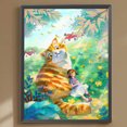 thumbnail image 1 of Cuadros Decorativos Diamante pintura 5D DIY completo taladro redondo Animal Kit decoración del hogar arte artesanía Wdftyju embutido en tela, 1 of 7