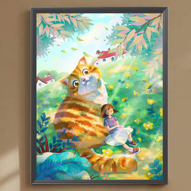 Cuadros Decorativos Diamante pintura 5D DIY completo taladro redondo Animal Kit decoración del hogar arte artesanía Wdftyju embutido en tela