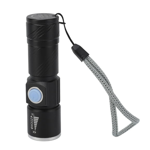Black Light LED Flashlight, Energy Saving Aluminium Alloy 4 Light Modes Easy Charging Recyclable UV Flashlight For Photo Scorpion For Cat Moss Detection