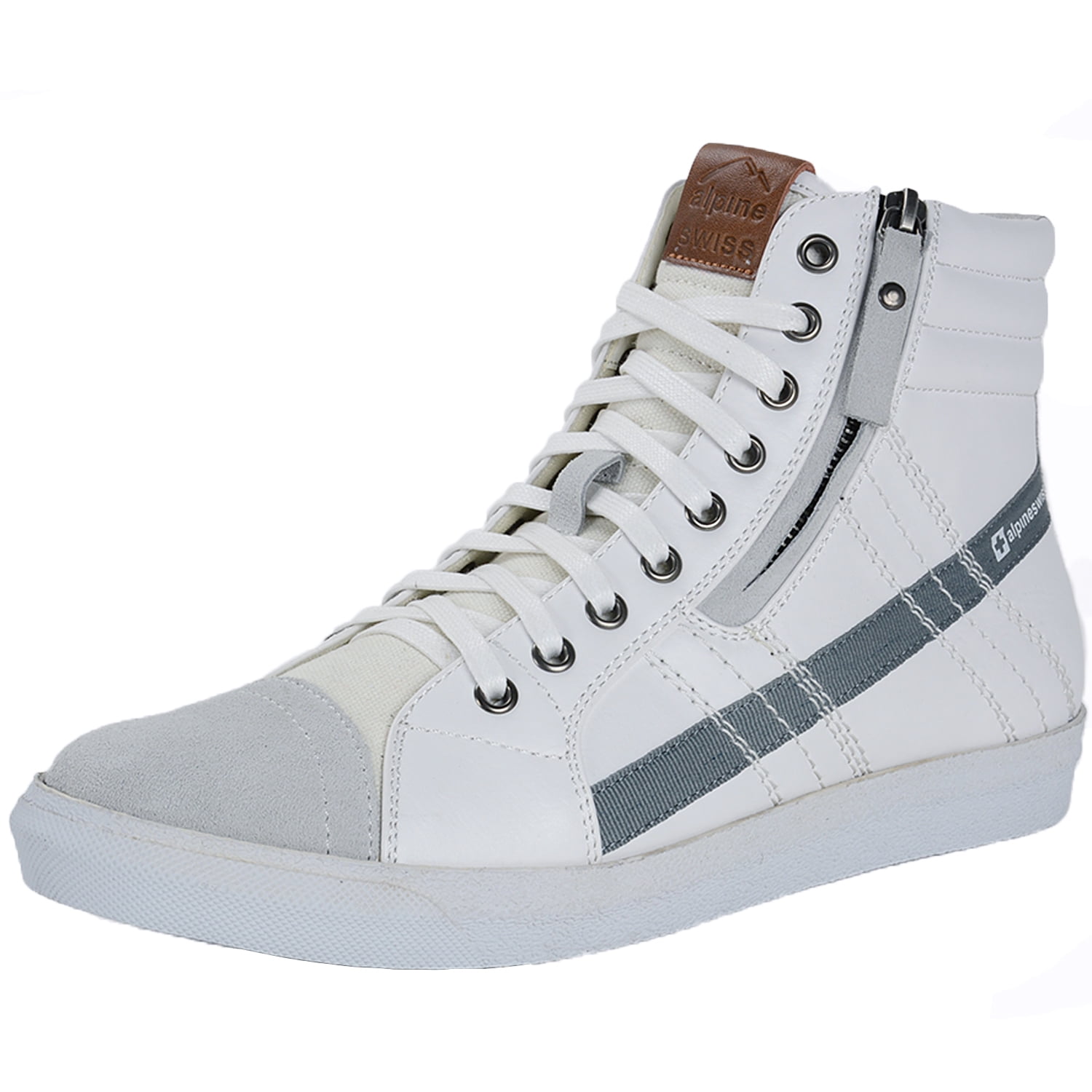 mens zip up high top sneakers