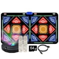 thumbnail image 1 of SIfdSeng Double Dance Mat Flannel Dance Mat for Tv and Computer with Camera Dual User Play Mat with Wireless Controller Non Dance Pad for Kids Adults Girls Boys Back To School, 1 of 7
