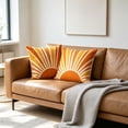 thumbnail image 6 of Tuvgenk Throw Pillow Covers 16x16 Boho Decorative Pillow Covers for Couch Sofa, Geometric Sun Print Polyester Cushion Case Set of 2, 6 of 6