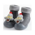 thumbnail image 2 of Penkiiy Baby Shoes Christmas Winter Plush Baby Toddler Shoes 0-3 Years Old Baby Shoes Men And Women Indoor Shoes Do Not Drop Gray Kid Shoes for 3 Years, 2 of 6