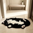 thumbnail image 6 of Adorable Cat Shaped Polyester Bath Rug Washable Absorbent Non Slip Floor Mat Cute Pet Lover Home Decor Gift,C, 6 of 6