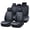Black, variant on 2007 for CHEVROLET MALIBU Seat Cover, Black Car Seat Covers, Waterproof Faux Leather Full Set of 5 Seats Easy to Clean and Install Protect and Upgrade Seats, Upgrade the Car's Interior