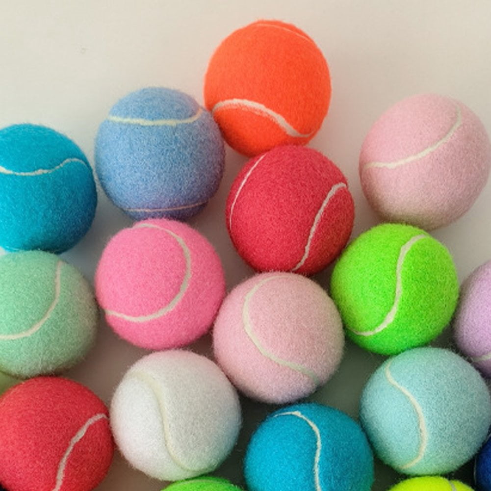 Vjnyvs 12Pcs Training Tennis Balls For Easy Transport Random Colors Playing Balls Durable Tennis Accessory