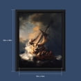 thumbnail image 2 of Storm on Sea of Galilee by Rembrandt, World Famous Wall Art Collection, Beautiful Living Room or Bedroom Decor, 11x14, 2464B, 2 of 7