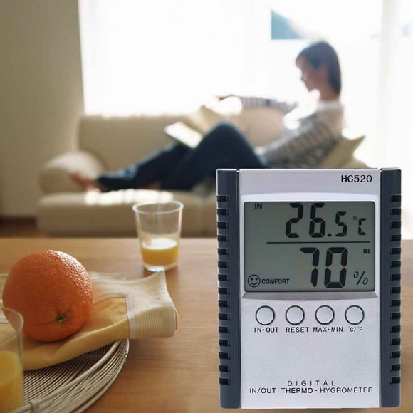 stanreset Bonrich HC520 Table Numérique LCD Intérieur/extérieur Humidité et Température C/F Conversion Affichage Maximum et Minimum