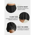 thumbnail image 4 of Airmenty Women's Flowy Shorts Boho Ruffle Shorts Skirts Summer Tennis Running Butterfly Casual Mini Skirts Chiffon Skorts, 4 of 8