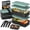 BillieGreen, variant on Bentoheaven Premium Bento Box Adult Lunch Box with Compartments for Women & Men, Set of Utensil & Chopsticks & Dip Container, Cute Japanese Kids Bento Lunch Box, Microwavable (Very Berry)