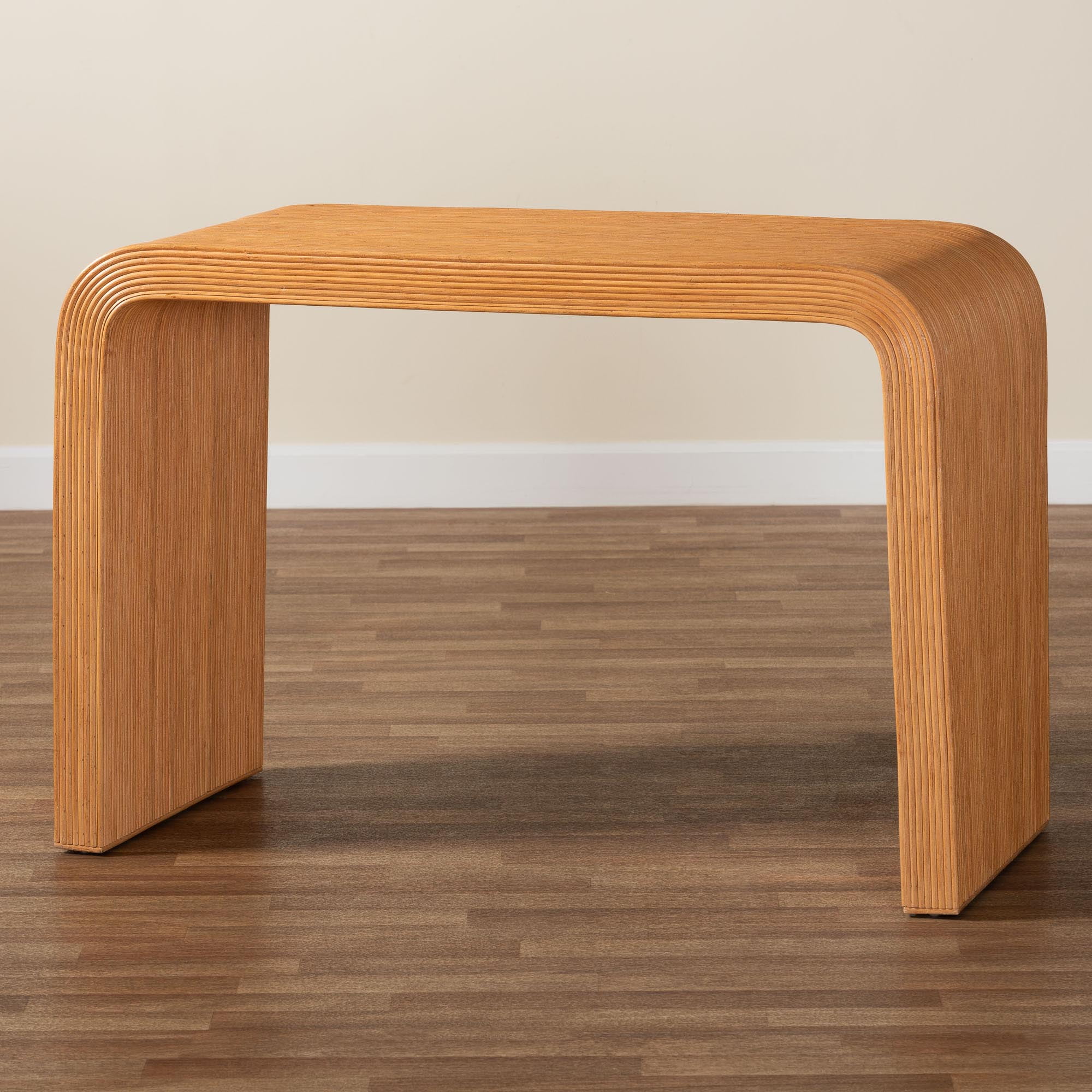 bali & pari Guevara Boho Console Table, Light Honey